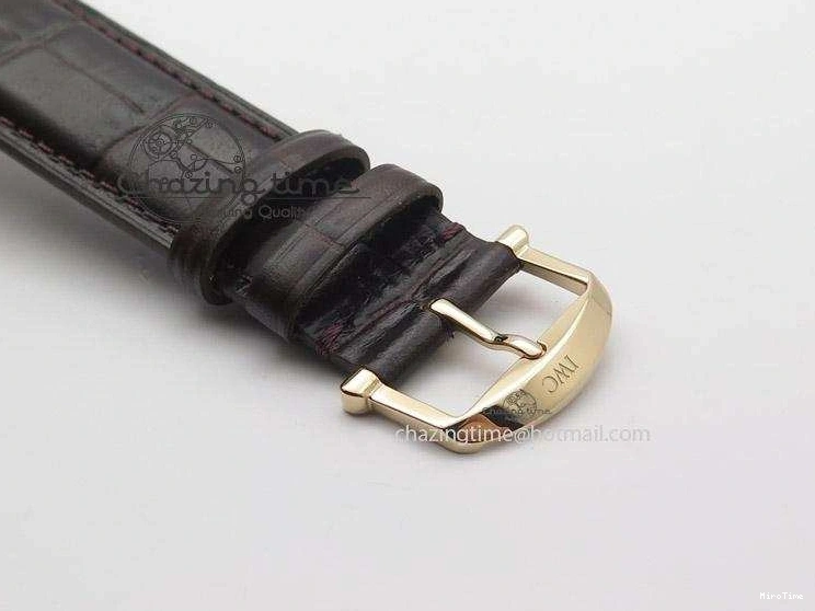 MIROTIME 0406 Modern Portofino SCHAFFHAUSEN RG MKF 1:1 V2 Best Edition White Dial On Brown Leather Strap A 7344